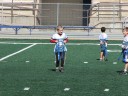 Anthony during flag football